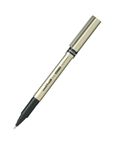 Ручка-роллер UNI UB-1770.7 Deluxe черная