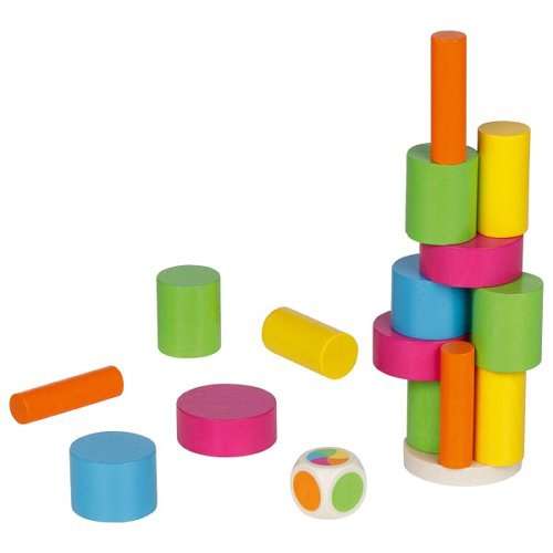 Attīstošā rotaļlieta GOKI- Cilindru tornis