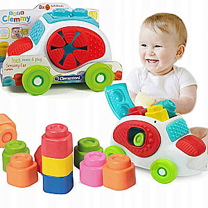Zavodnā rotaļlieta/sorteris CLEMENTONI Soft Clemmy Auto