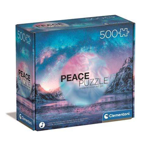 Puzle CLEMENTONI 500 PEACE Gaiši zils