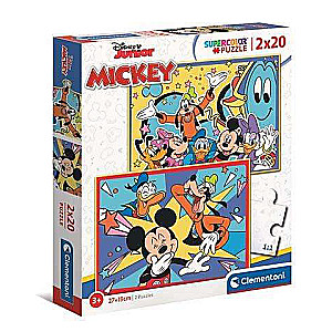 Puzle 2X20 CLEMENTONI MICKEY