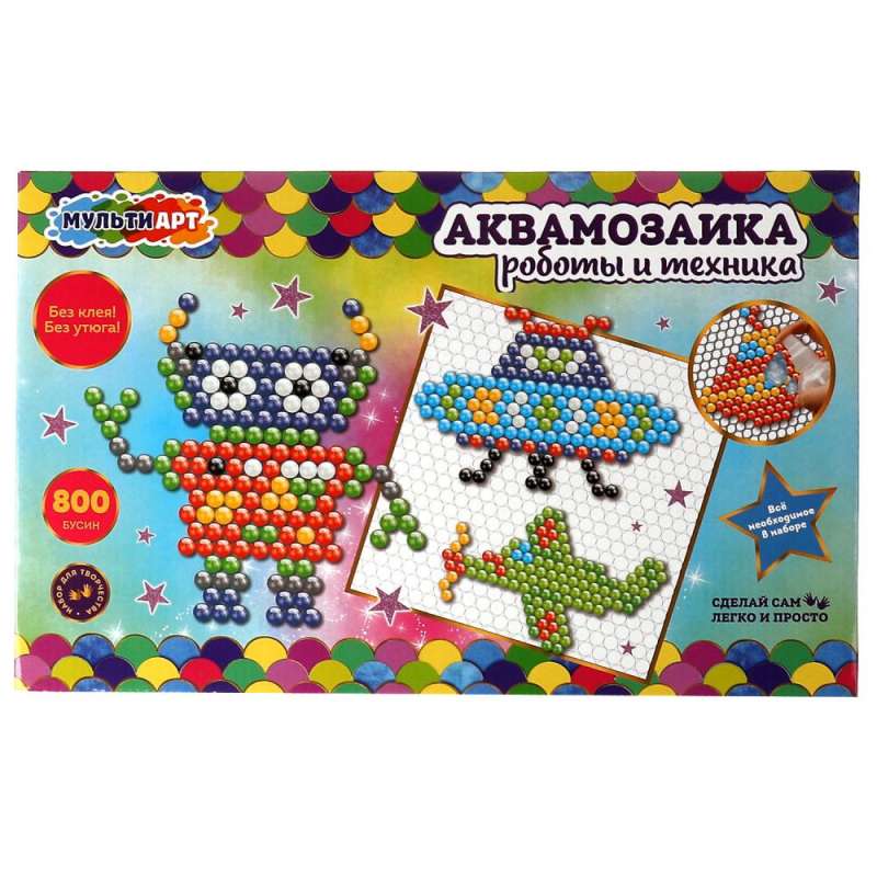 Akvamozaiķis - Robotika 800 pērlīšu