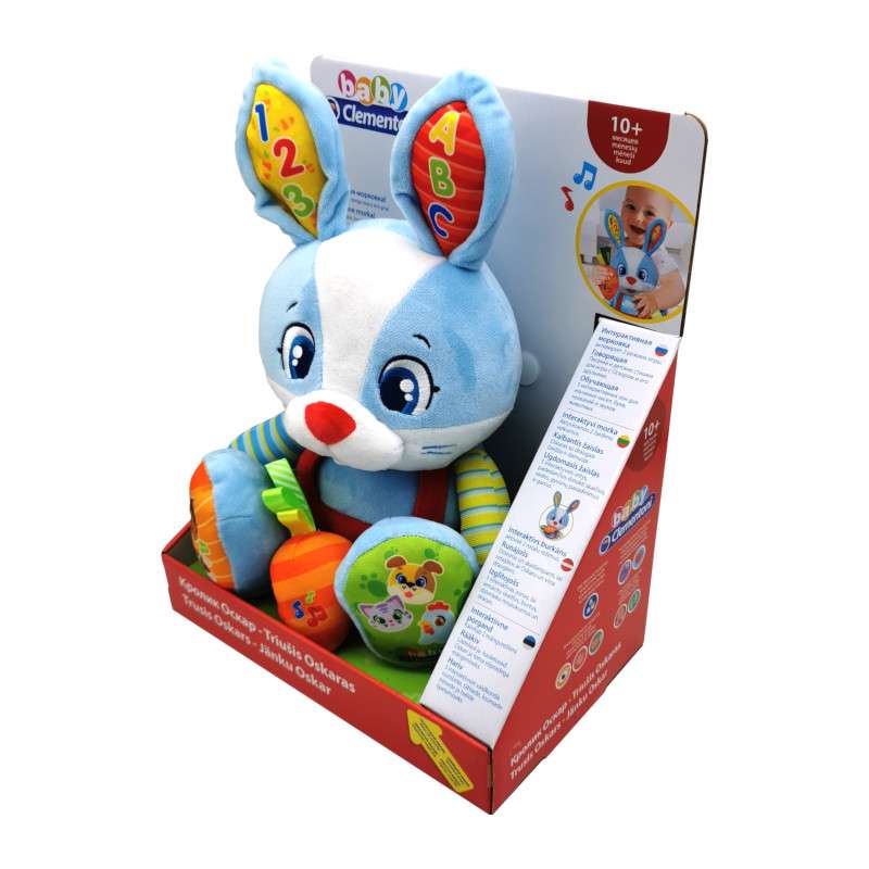 Интерактивная игрушка CLEMENTONI Кролик Оскар LT+LV+EE+RU