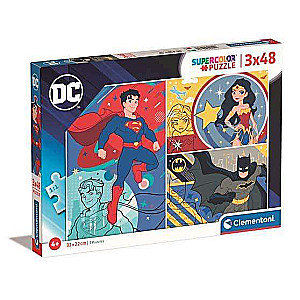 Puzle 3X48 CLEMENTONI DC Comics