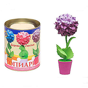 Radošais komplekts topiārijs Hortenzija violetā no FOM EVA materiāla
