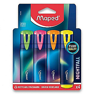 Marķieris teksts MAPED Nightfall 4 gab.