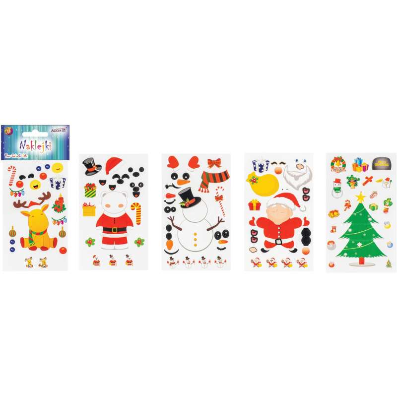 Ziemassvētku dekors-uzlīme, Radošā komplekta Dari pats ll x 18cm