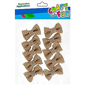 Dekors 10 gab. Linu lentītes 4cm Mikss