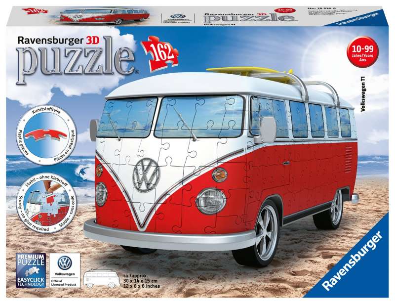 3D puzzle VW Bus, 162 det.