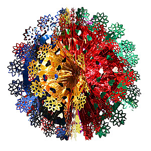 Foliālais balons d-42 cm Sirdis, ziedi