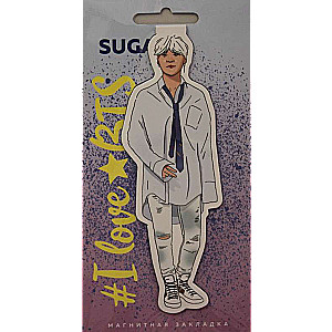 Figurāla magnētiskā grāmatzīme. BTS. Suga