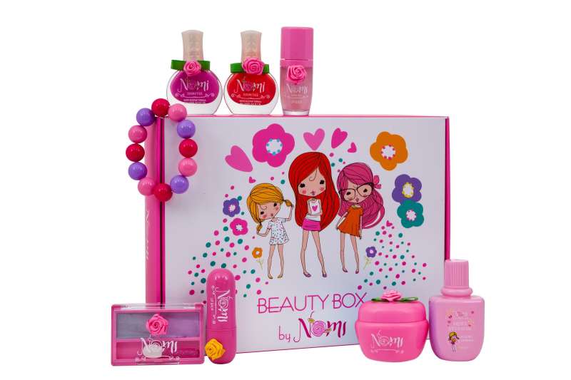 Bērnu kosmētikas komplekts NOMI Beauty box №15 - 8 priekšmeti