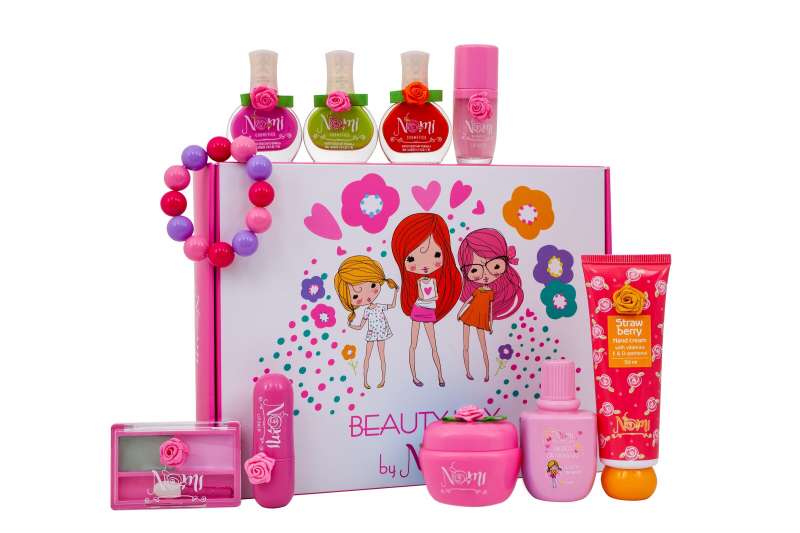 Bērnu kosmētikas komplekts NOMI Beauty box №14 -10 priekšmeti