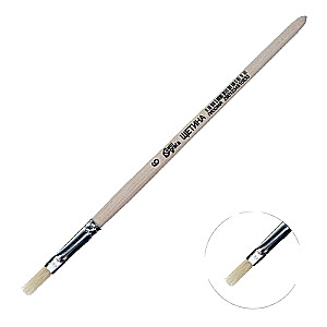 Klājs Šķiedra plakans Nr. 6 d-6 mm ; L-14 mm rokturis koks Calligrata