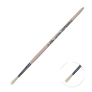 Otu birste ar suku Nr. 3 d-3 mm; L-16 mm koka rokturis Calligrata