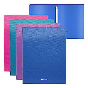 Plastmasas mape uz 4 gredzeniem ErichKrause® Diagonal Vivid, 35mm, A4, assorti