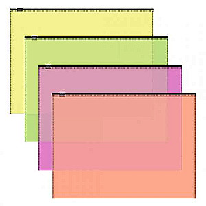 Zip-pakete plastmasas ErichKrause® Fizzy Neon, A4, puscaurspīdīga, assorti