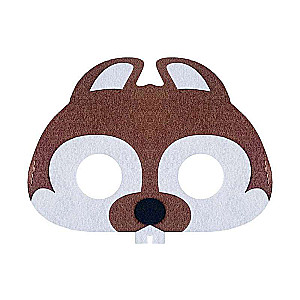 Маска из фетра  - Beaver, size 17,5 x 13,5 см
