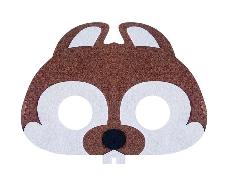 Filca maska - Beaver, size 17,5 x 13,5 cm