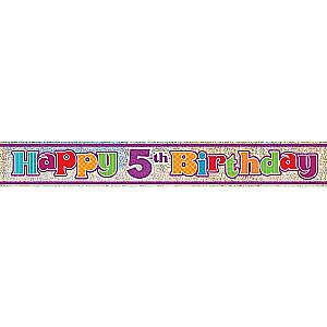 Баннер Happy 5st Birthday