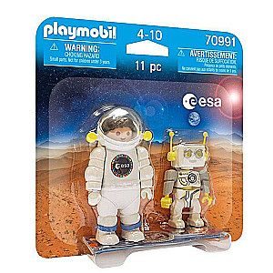 Kosmonauts ar robotu
