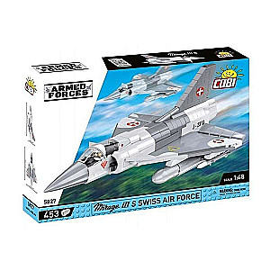 Konstruktors - COBI Mirage III S Šveices Gaisa spēki, 453 detaļas