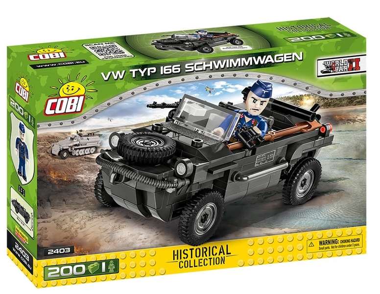 Конструктор - COBI VW Typ 166 Schwimmwagen, 200 деталей
