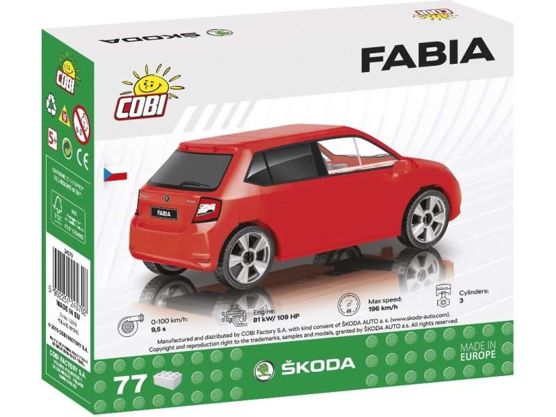 Конструктор - COBI Škoda Fabia