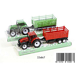 Traktors ar piekabi 22*6*7cm