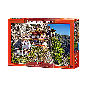 Puzle Skats uz Paro Taktsang, Butāna 500 detaļas.