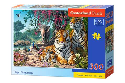 Пазл CASTORLAND Tiger Sanctuary 300 дет.