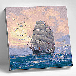 Glezna pēc numuriem 30X30 PAVADĪBA 20 krāsas
