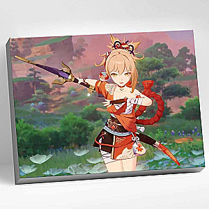Glezna pēc numuriem 30x40 Genshin YoiMiya 23 krāsas