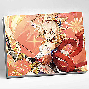Glezna pēc numuriem 30x40 Genshin YoiMiya 24 krāsas