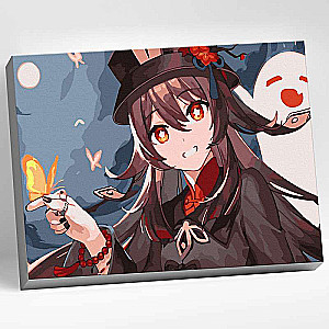 Glezna pēc numuriem 30x40 Genshin HŪ TAO 19 krāsas