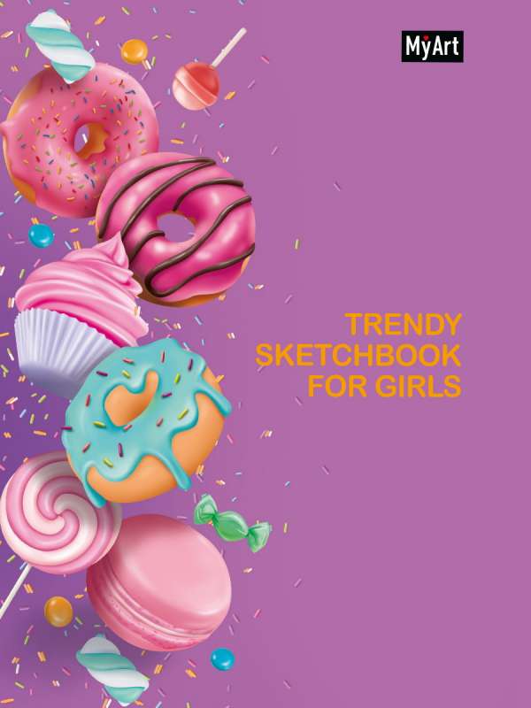 MyArt. Trendy Sketchbook for Girls. Pankūkas