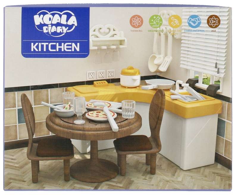 Virtuves mēbeļu komplekts ar aksesuāriem KOALA DIARY 21x16x6 