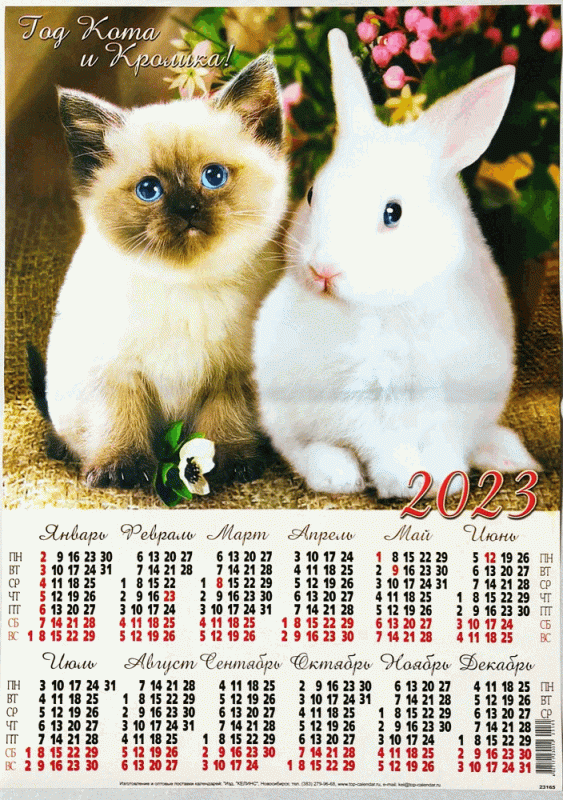 Календарь-плакат 2023 А2
