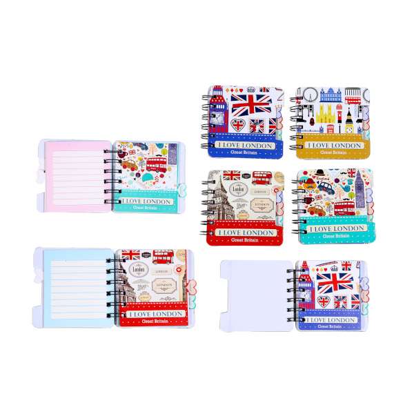 Bloknotu I LOVE LONDON 9,3x 9,3cm, 57l