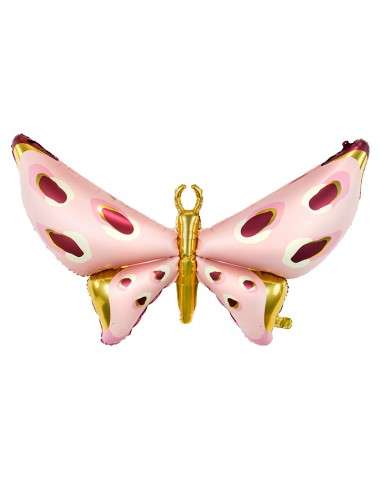 Фольгированный шар Бабочка, 120x88см, розовый