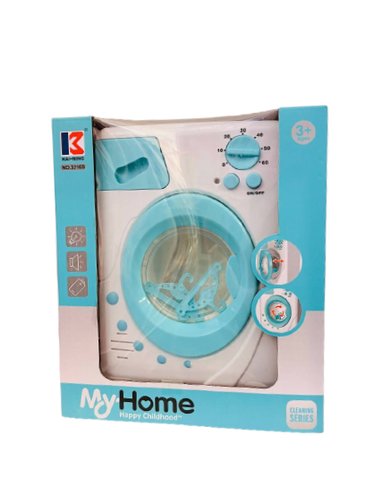Rotaļlietas veļas mazgāšanas mašīna ar gaismu un skaņu My Home