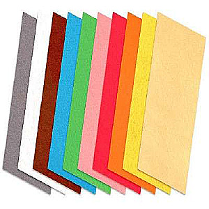 Krāsains filcs A4 10 krāsas.