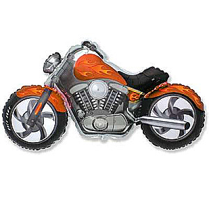 Folijas balons 24 FX - Harley CAURSPIDĪGS, Mikss