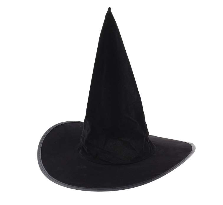Cepure Halloween aksesuārs melna samta 