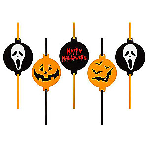 Salmiņas ar Halloween rotājumu, 5gab.