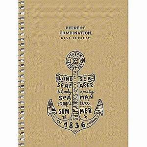 B6 formāta piezīmju grāmata, 80 lapas ar kvadrātiem, spirālē, assorti