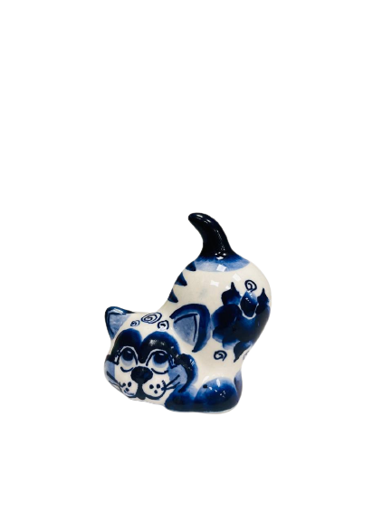 Porcelāna figūriņa - Kaķis 5*6.5cm