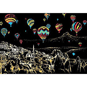 Skratch-attēls Cappadocia krāsains
