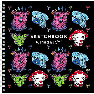 Premium Tētadne SketchBook 60l A4f 210x210mm 120g/m² Lāzers Bi