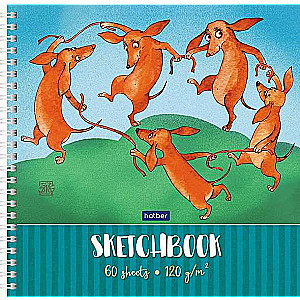 Premium Taisnība SketchBook 60l A4f 210x210mm 120g/m² Takši-Matis